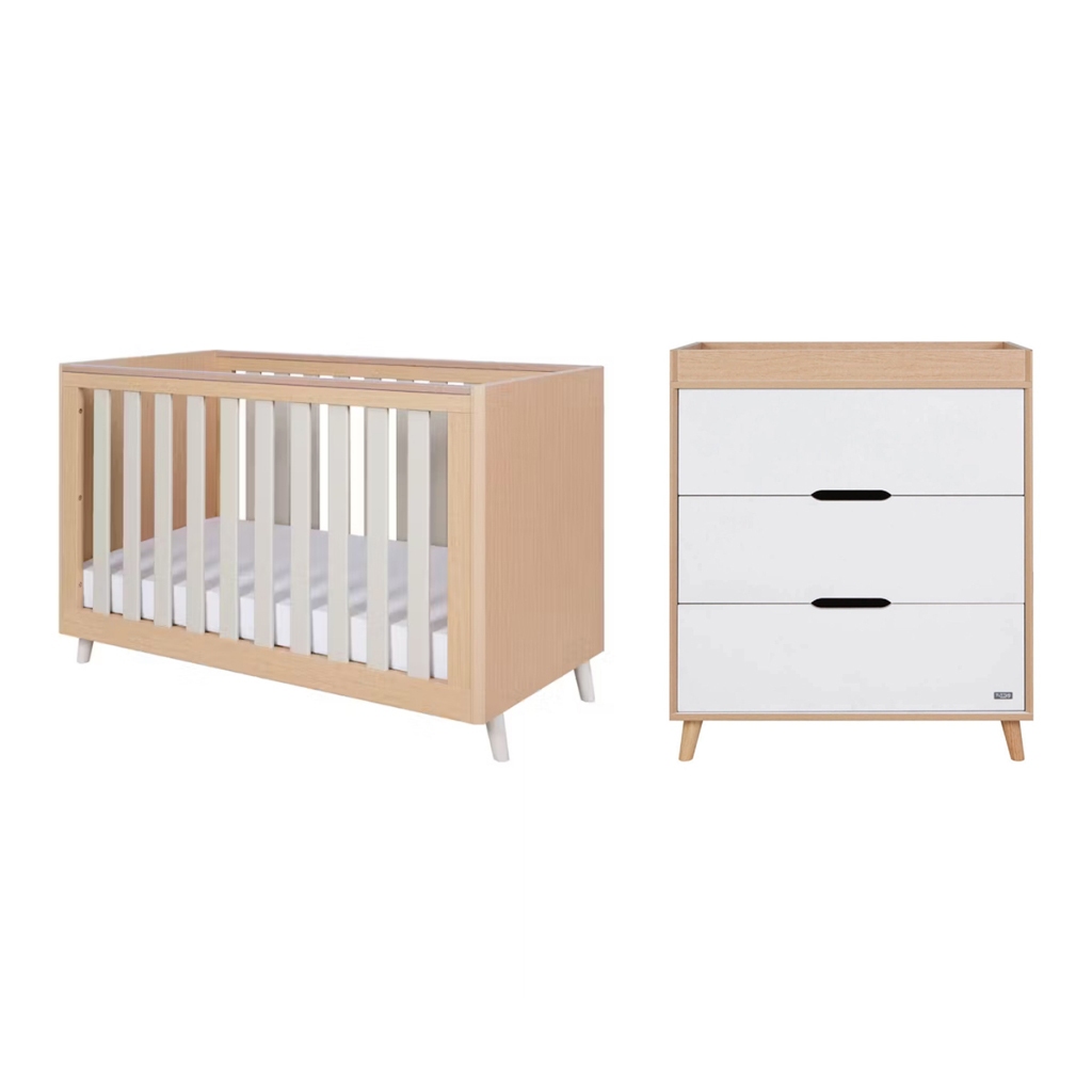 Tutti Bambini Fika Mini Cot Bed And Chest Changer | Shopee Singapore