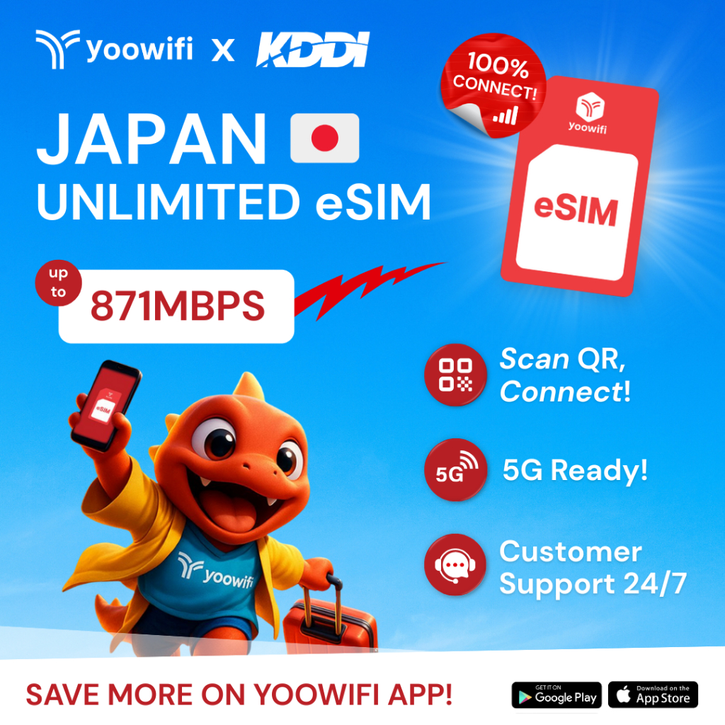 [Yoowifi] Japan Travel eSIM 5G Super High Speed Unlimited Data | Shopee ...