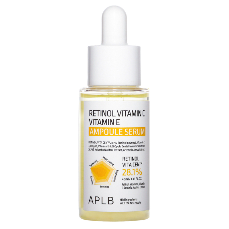 APLB Retinol Vitamin C Vitamin E Ampoule Serum 1.35 fl.oz / 40ml (Expiry date 2027.05) Shopee