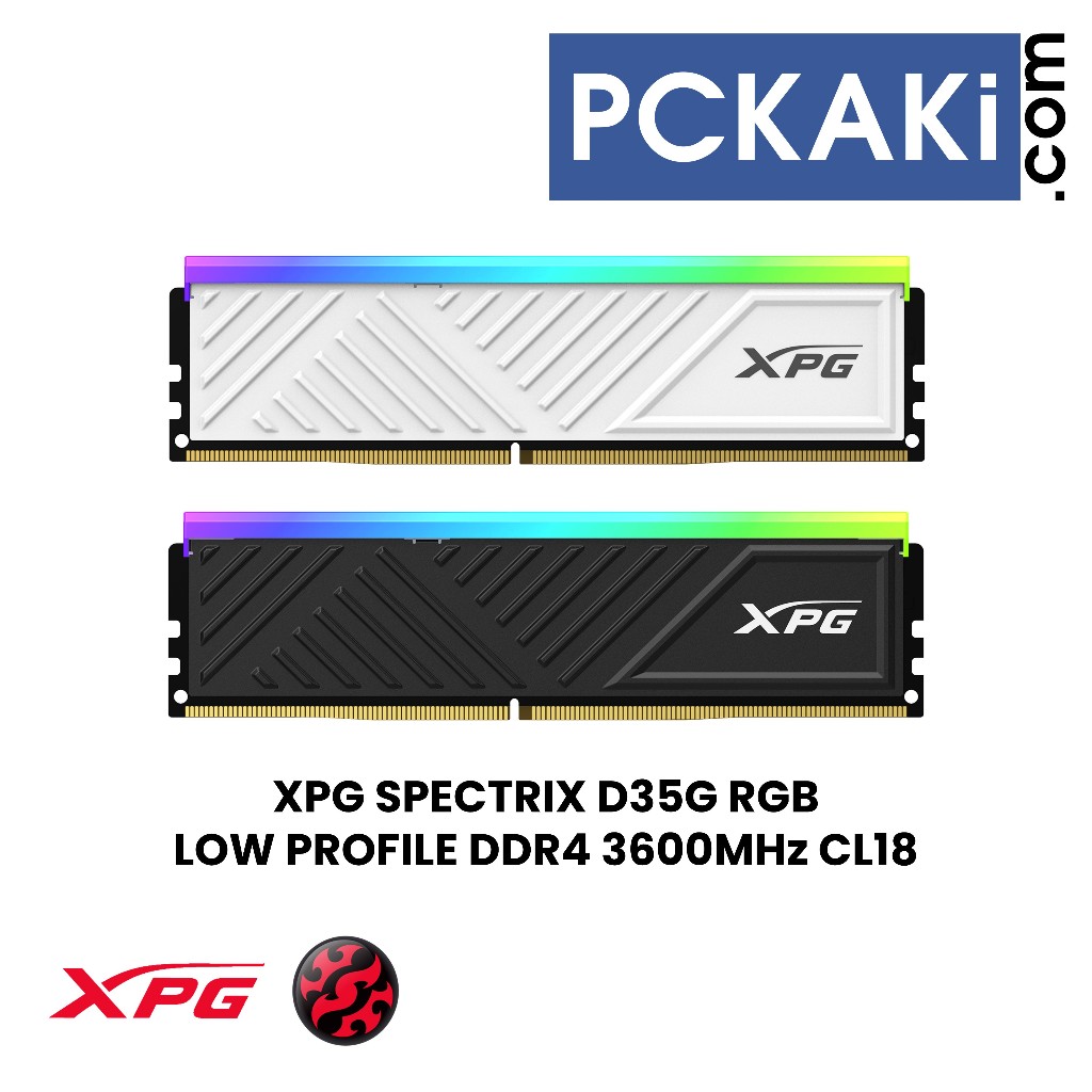 ADATA XPG SPECTRIX D35G D45G D50 ARGB DDR4 3600MHz CL18 | 16GB
