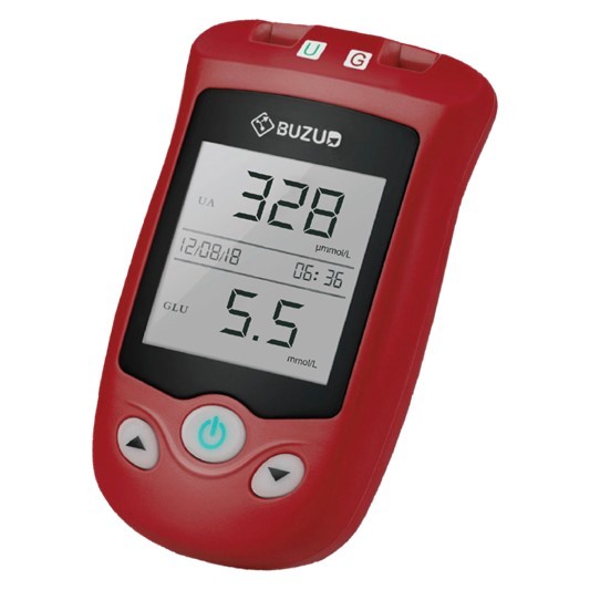BUZUD SAFE AQ UG Blood Glucose and Uric Acid Monitoring System for ...