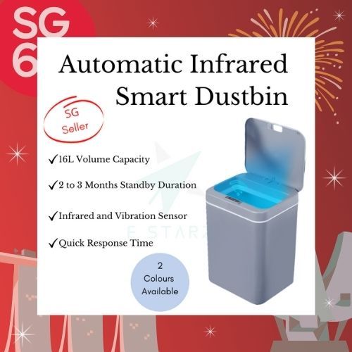 Automatic Infrared Smart Dustbin / 2 Colours / 16 Litres / Ready Stock ...