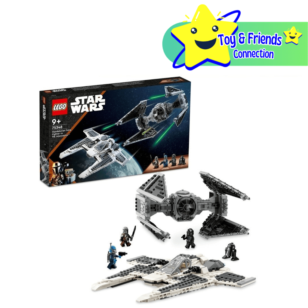 LEGO Star Wars 75348 Mandalorian Fang Fighter vs. TIE Interceptor (957 ...