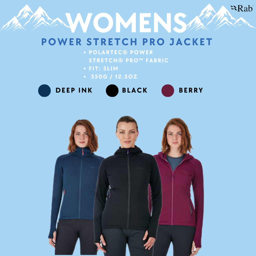 RAB Women s Power Stretch Pro Jacket Shopee Singapore