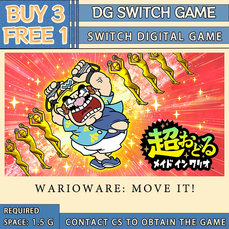 WarioWare: Move It! Nintendo Switch Digital Game （BUY 3 FREE1) | Shopee ...