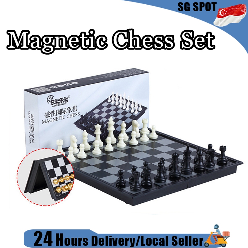 [😀SG Ready Stock]Magnetic chess set foldable chessboard chess set ...