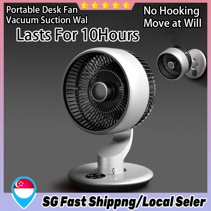 【SG In Stock】360° Rotation Wall Mountable Clip USB Desktop Fan Air ...