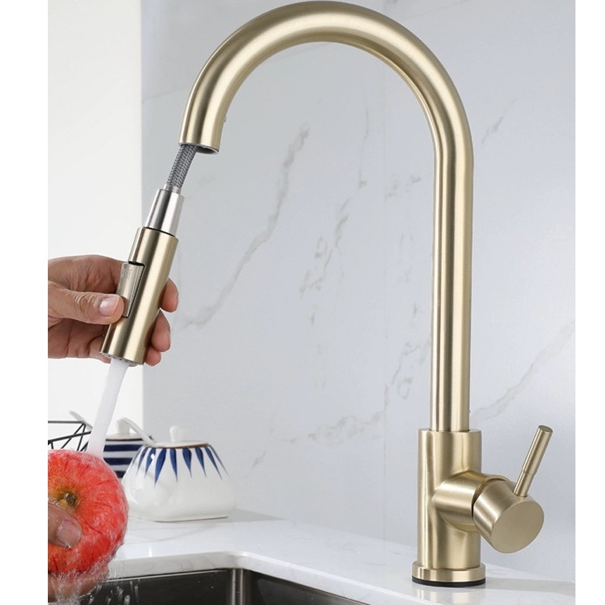 Premium HighQuality PullOut Kitchen faucet 360 rotation mixer tap