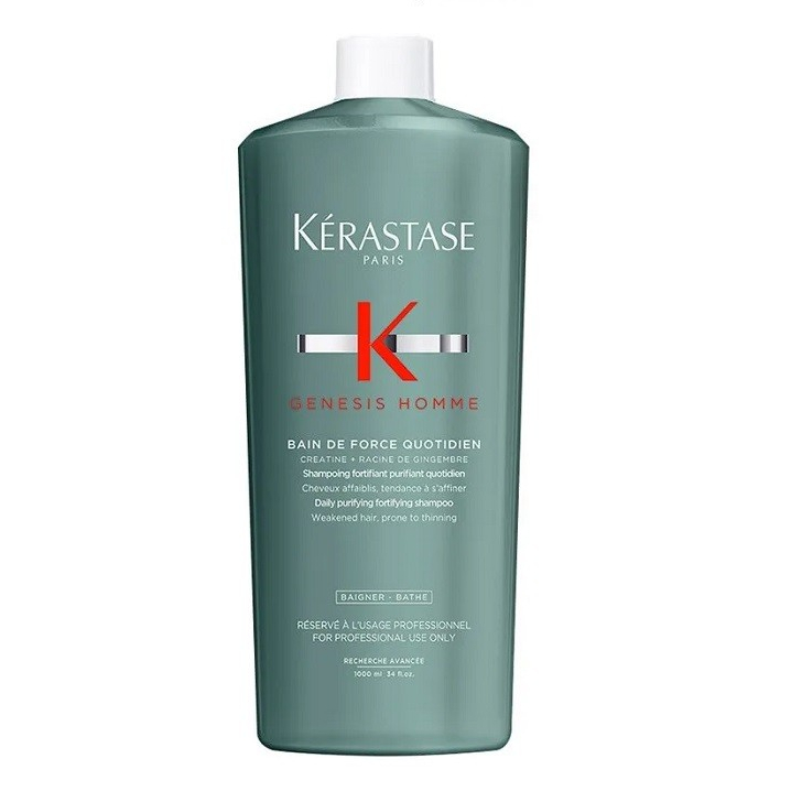 Hair Studio Men Shampoo – 1000 Ml, Mit Teebaum-Extrakt, Für Kräftiges Haar – Herrenshampoo Für Volumen & Pflege