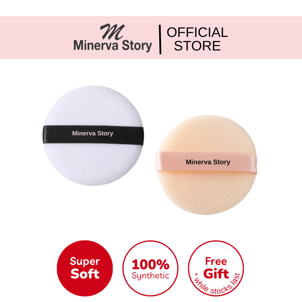 [Minerva Story] Cottony Powder Puff Loose Powder Makeup Setting Puff ...