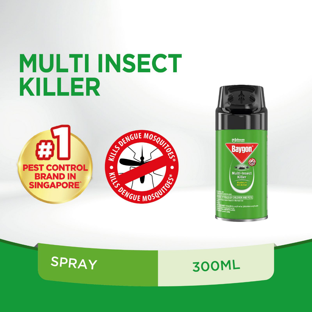 Baygon Multi Insect Killer 300ml | Shopee Singapore