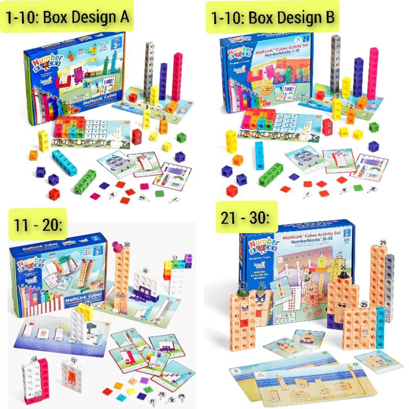 hand2mind Numberblocks MathLink Cubes 1-10 OR 11-20 OR 21-30 Activity Set  Unifix Homeschool Supplies Number Blocks | Shopee Singapore