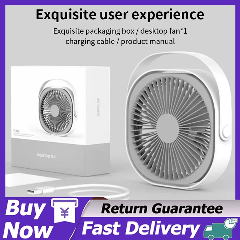 Fan Portable 8 inches Wireless USB Rechargeable Fan kipas berdiri 360 ...