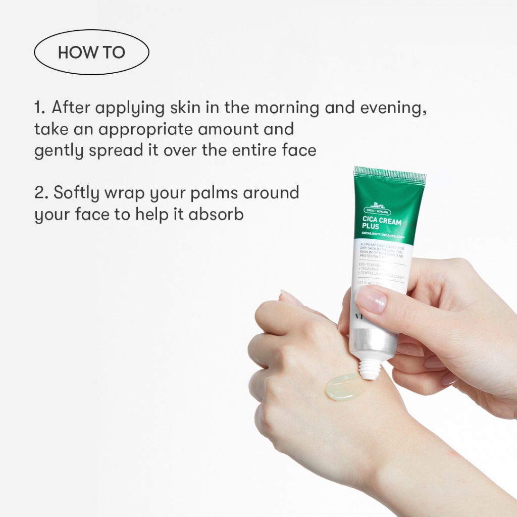 VT] CICA Cream Plus 100ml, 30ml Moisturizing & Calming, Panthenol