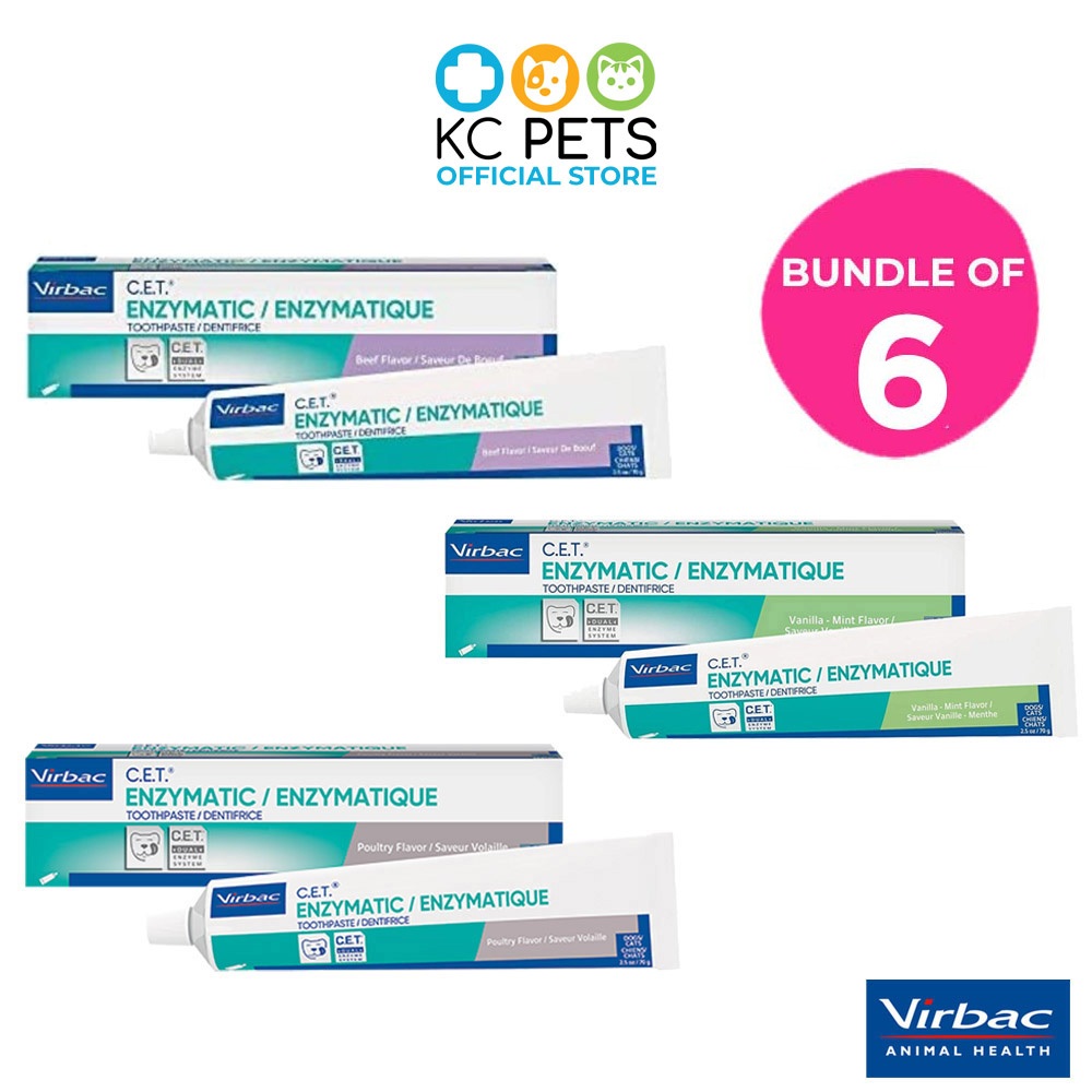 [Carton Deal] Virbac C.E.T. Enzymatic Toothpaste with Tartar Control ...