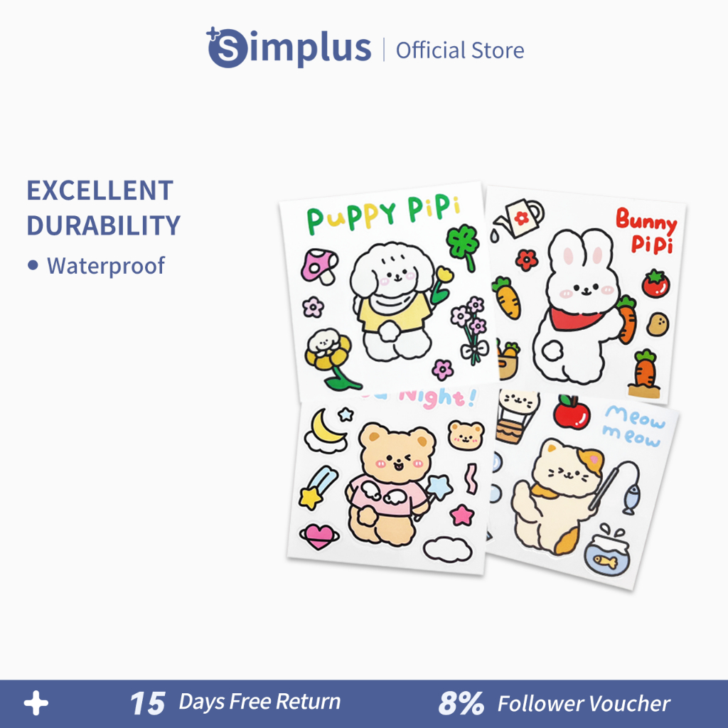 Simplus Cute Stickers | Shopee Singapore
