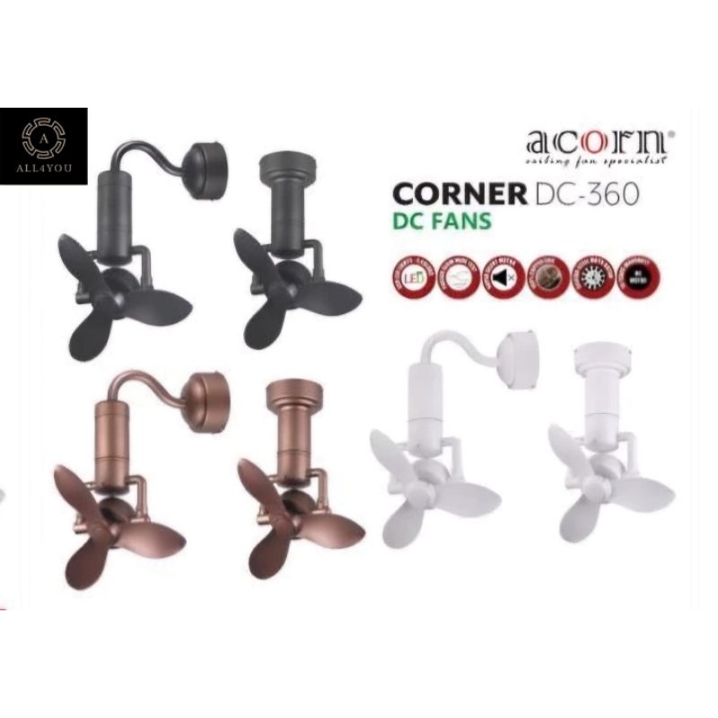 ACORN CEILING FAN DC CEILING FAN CORNER DC-360 (16″) | Shopee Singapore