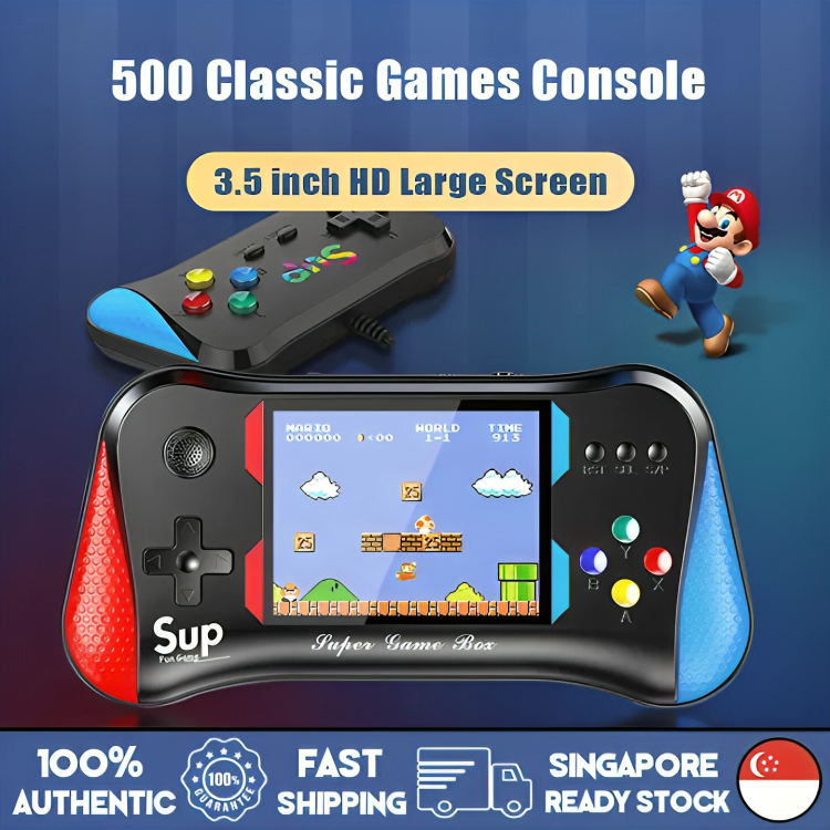 500-in-1 Classic Game Console Portable Gameboy 3.5 inch Retro Video ...
