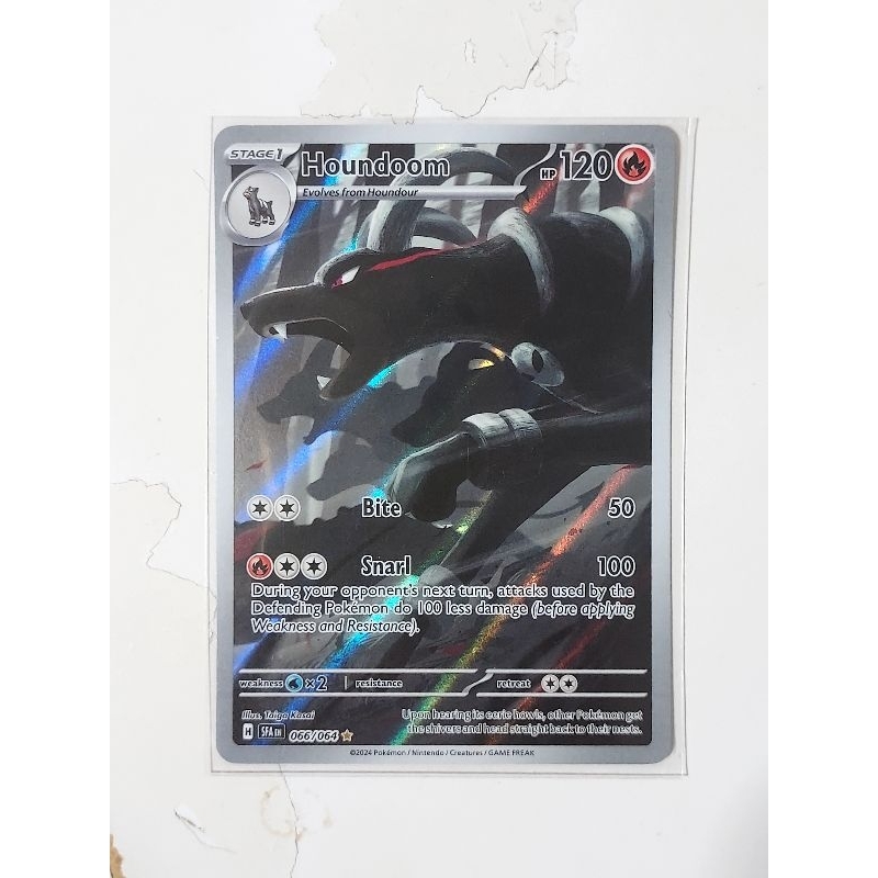 Pokemon houndoom illustration rare shrouded fable card | Shopee Singapore