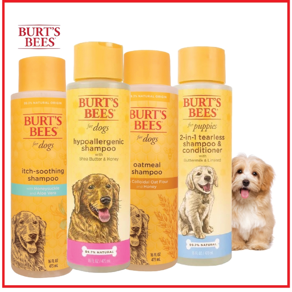 Burt’s Bees Hypoallergenic Dog Shampoo, Tearless Puppy Shampoo, Tear