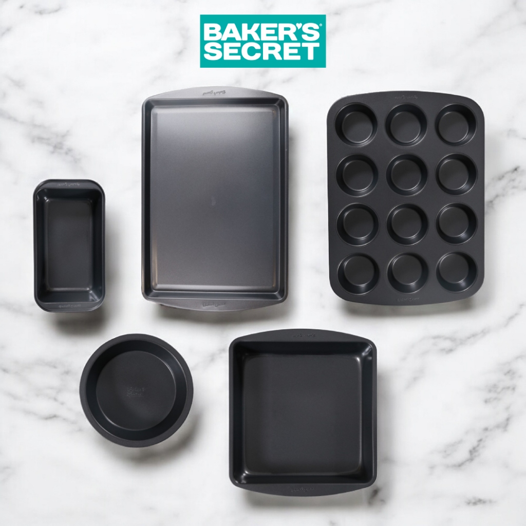 Non Stick Square Muffin Pan Walmart Cookie Sheets Bakers Secret