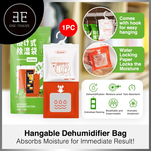 Dehumidifier Bag Anti-Moisture Hangable for Closet Cupboard Prevent ...