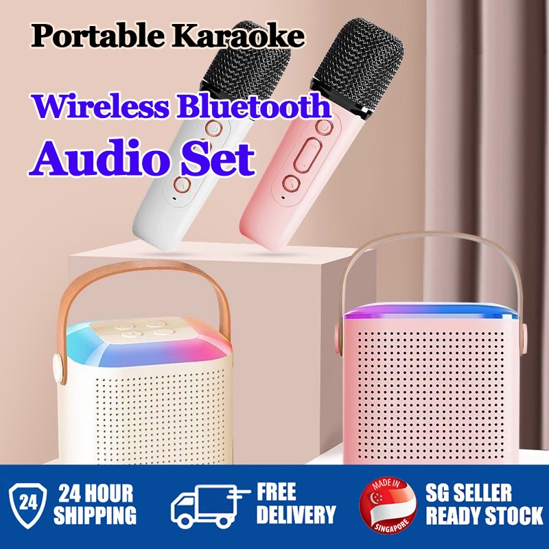 SG [In Stock]Wireless Bluetooth Speaker Mini Portable Microphone Home ...