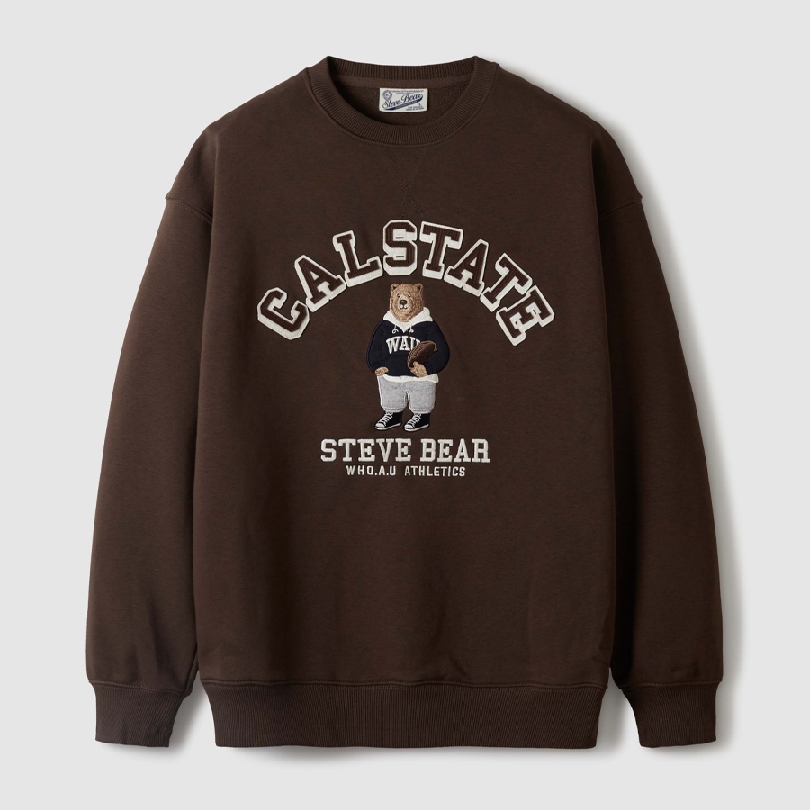 WHO.A.U] Steve Patch Sweatshirt ｜WHMWE3923U | Shopee Singapore