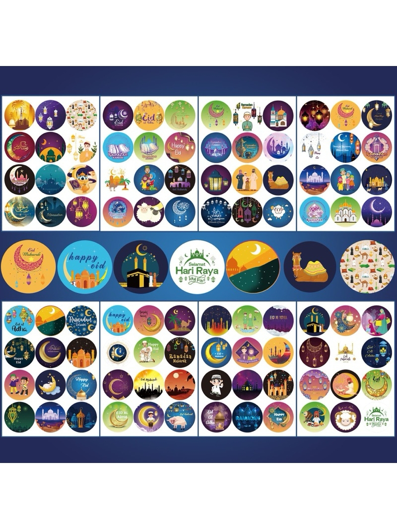 SG STOCK CNY 2026 HARI RAYA 8Sheet(96Pcs sticker) Sticker Chinese New ...
