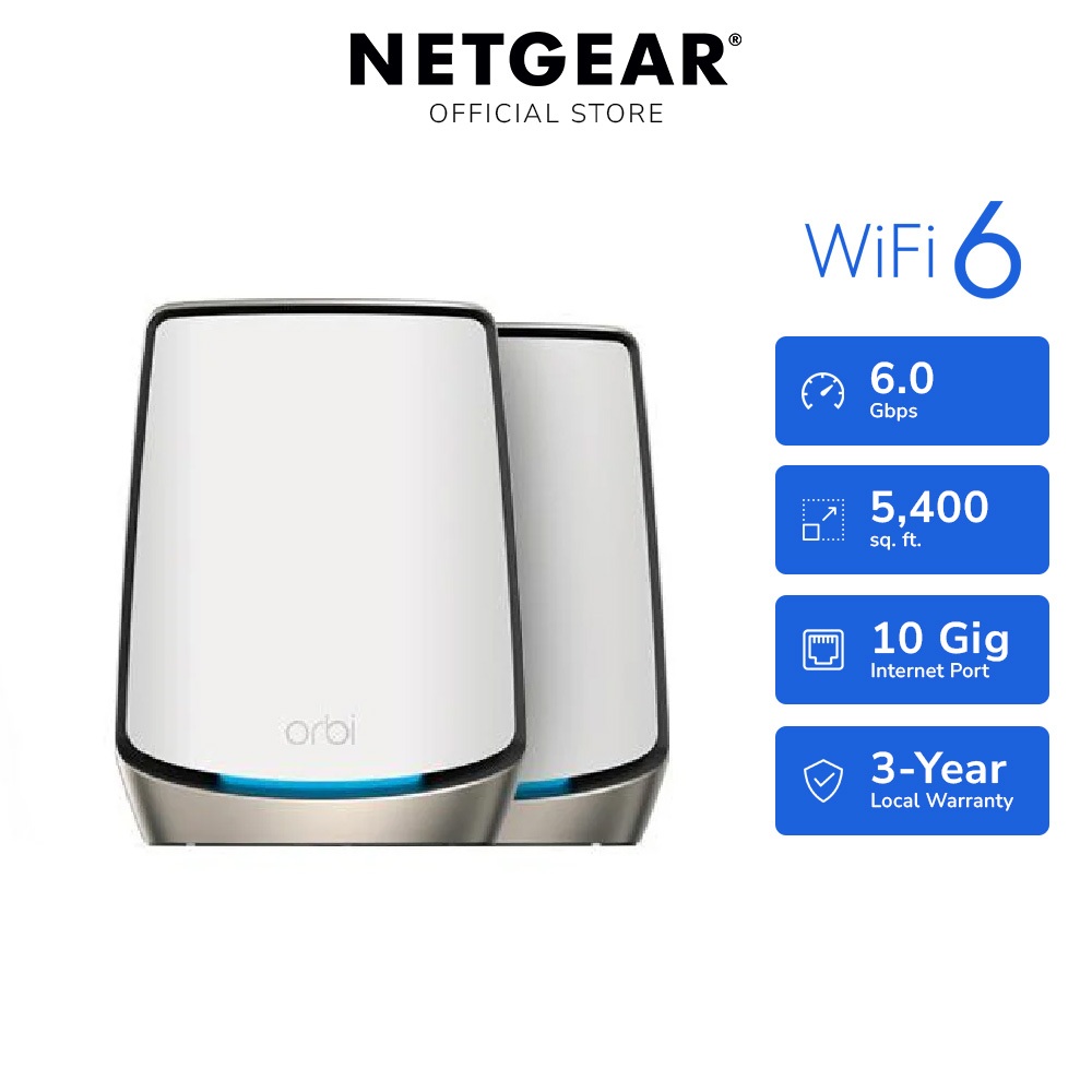 ネットギアorbi Wifi6 AX6000 RBK853-100JPS RBK853 | メッシュWiFiシステム 3台セット | Orbi WiFi 6 | 家庭