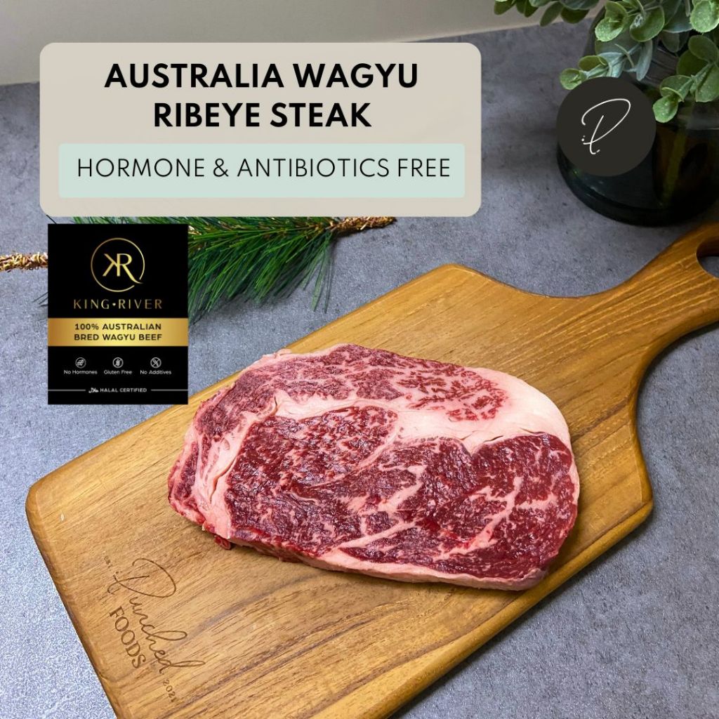 Punched Foods Australia Wagyu Ribeye Steak 300G (Halal) | Shopee Singapore