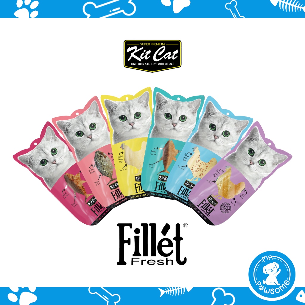 [As Low As $2.34] Kit Cat Fillet Fresh Cat Treats | Shopee Singapore
