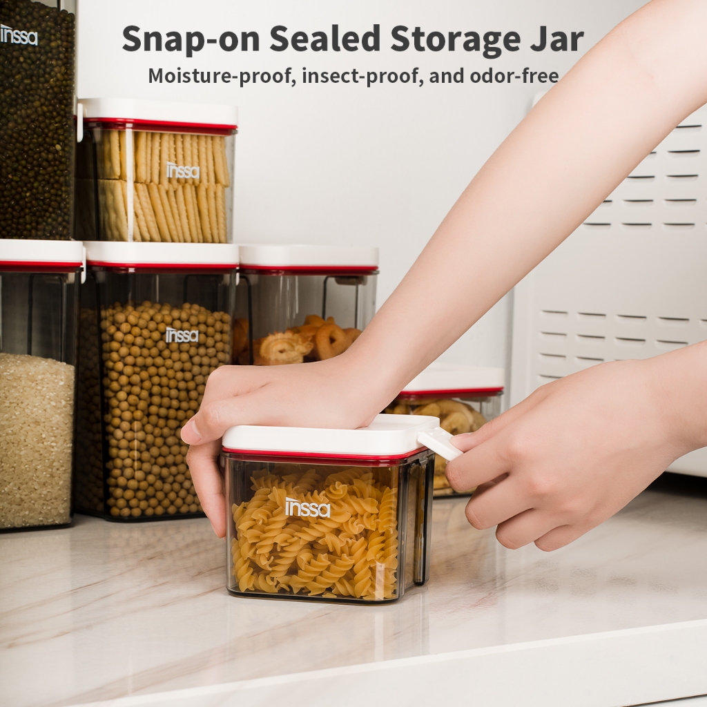 Simplus Storage Box Container 2pc Sealed Plastic Silicone Seal Kitchen ...
