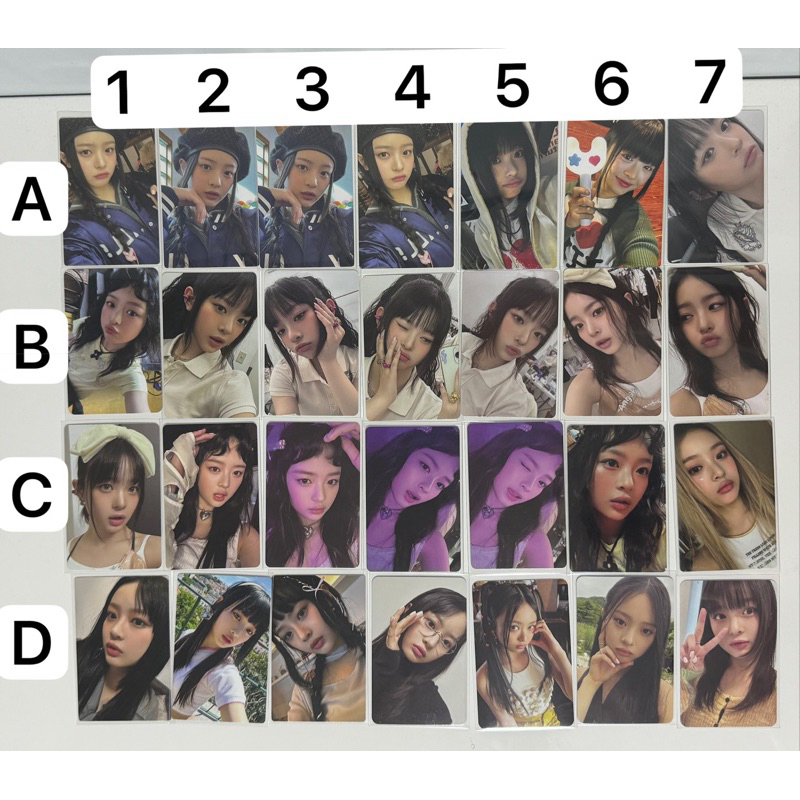 NEWJEANS HANNI OFFICIAL PHOTOCARDS BUNNIES CAMP GET UP LINE