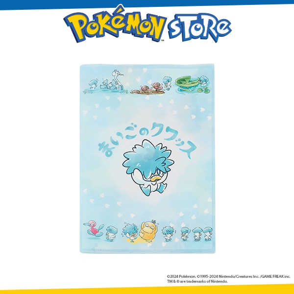Pokémon Center Original A4 Size Double Pocket Clear Folder Lost Quaxly ...