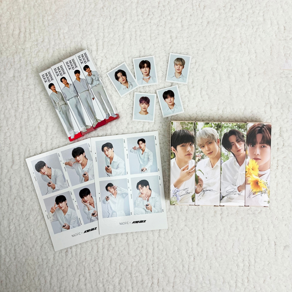 ATEEZ NACIFIC ID Photo 4Cut Set Hand Cream Lip Tint In Official