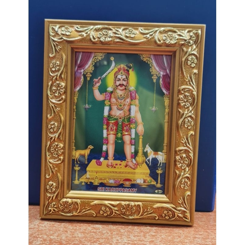 karuppa samy picture with frame size(height 15.5cm,width 12cm) | Shopee ...