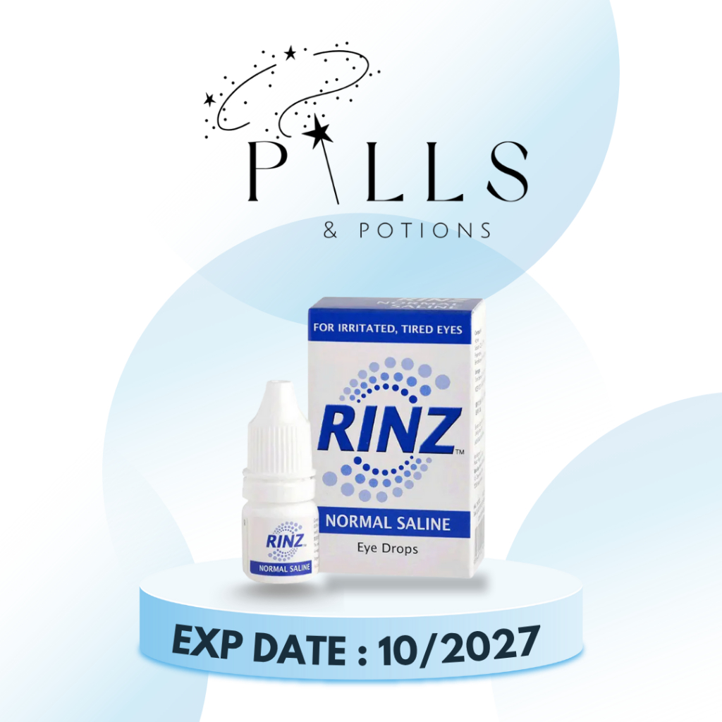 Rinz Normal Saline Eye Drops 5ml Gentle Eye Irrigation | Shopee Singapore