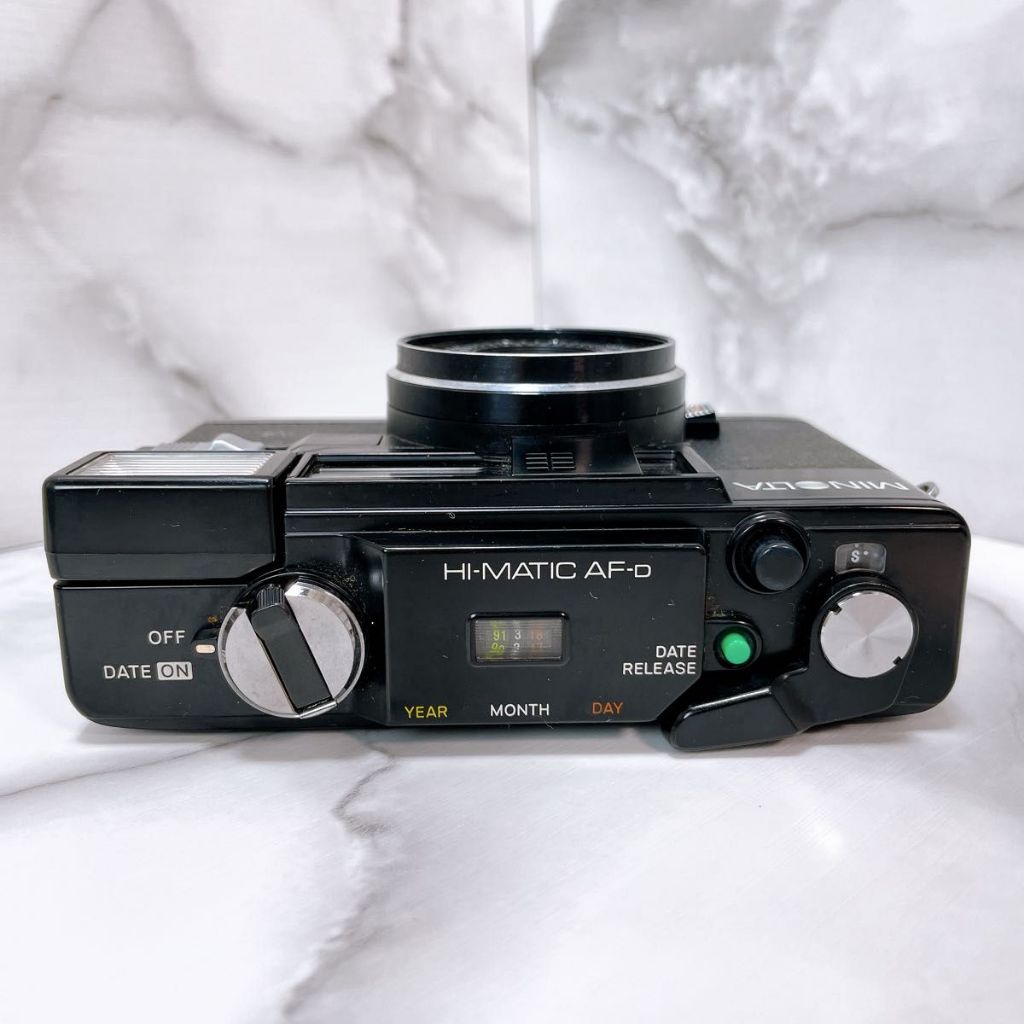 MINOLTA HI-MATIC AF-D film camera, operation checked[Direct from
