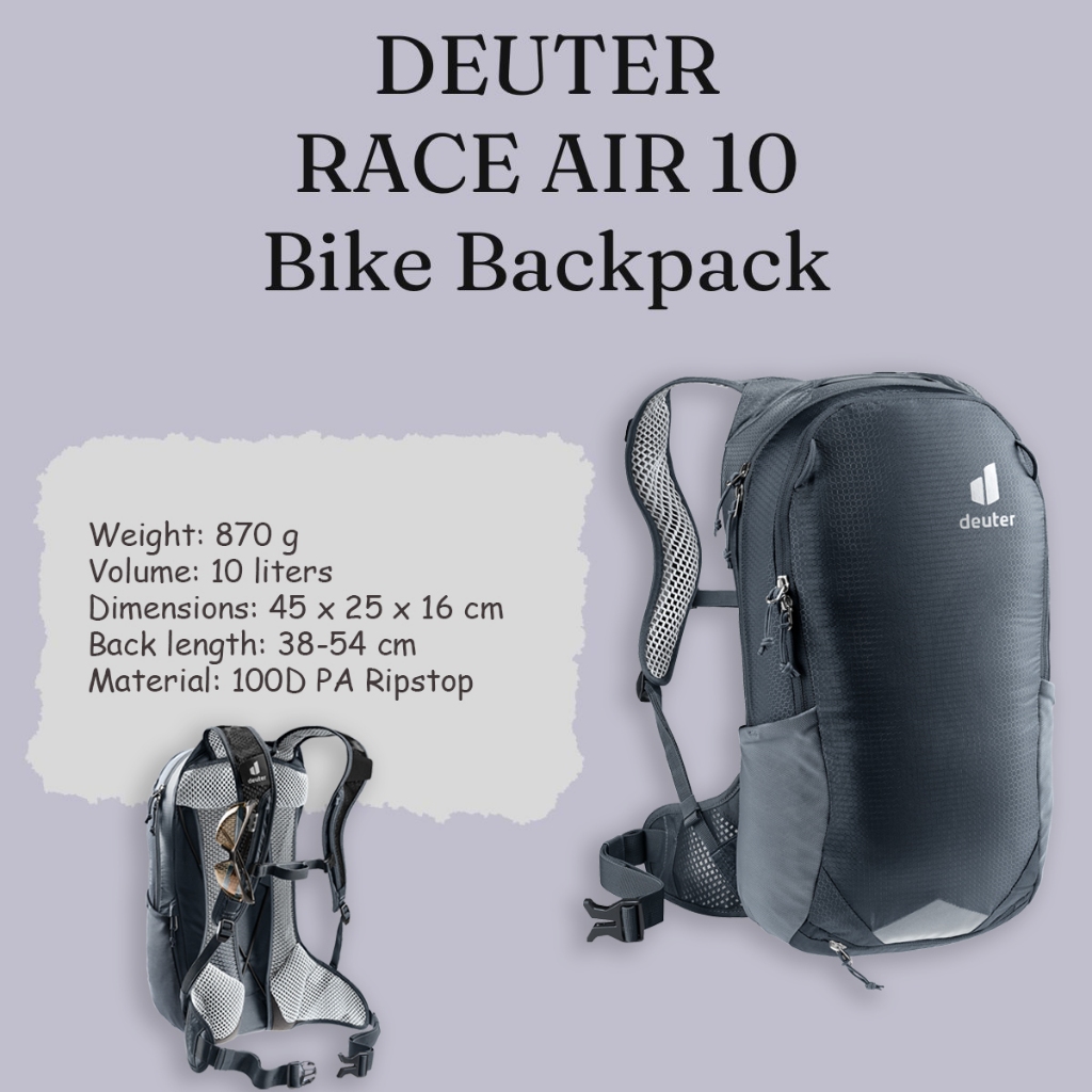 DEUTER RACE AIR 10 Bike Backpack Shopee Singapore
