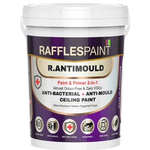 Raffles Paint | R. Anti-Mould Paint & Primer Antimould 2-in-1 (Pure ...