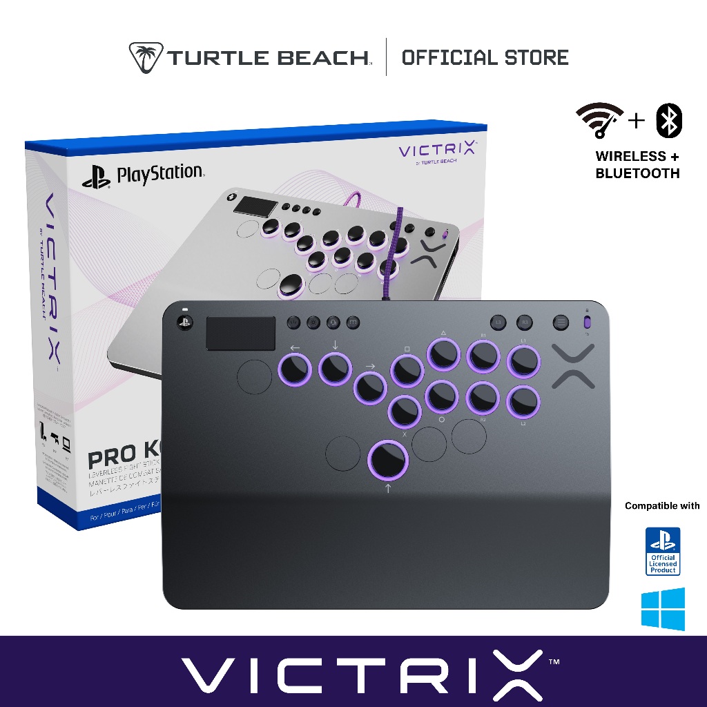 Turtle Beach Victrix Pro KO Leverless Fight Stick for Playstation