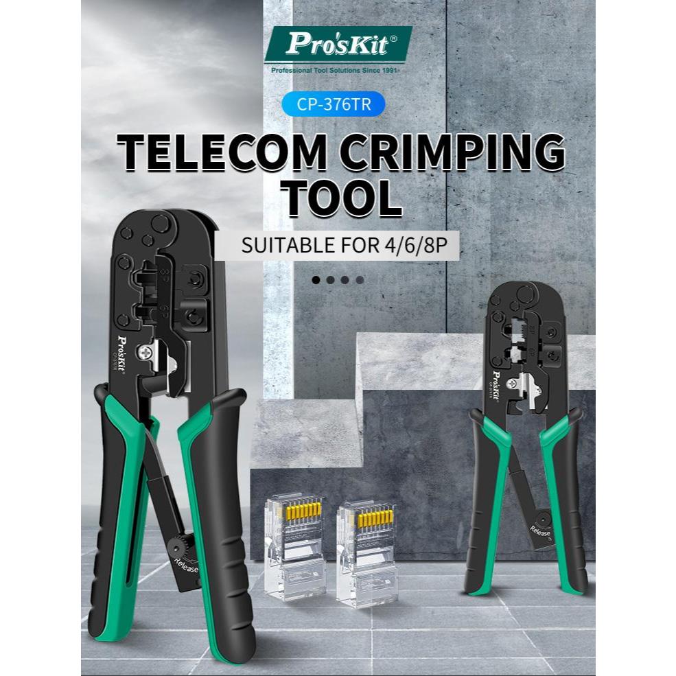 CP-376TR 4P/6P/8P Telecom Crimping Tool (190mm) | Shopee Singapore