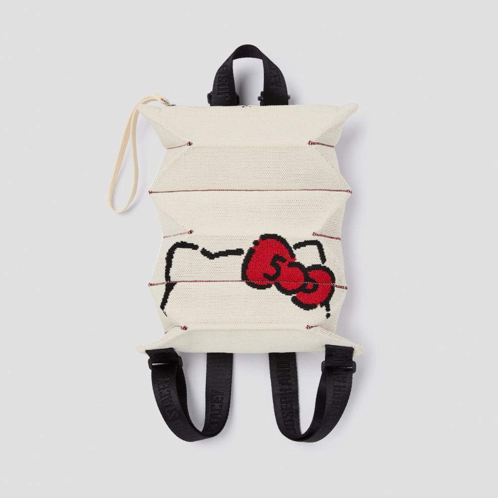 JOSEPH & STACEY] Lucky Pleats Knit Backpack XS 50th Hello