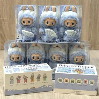 [海外限定品] ZIMOMO Hide and Seek Singapore Pop Mart LABUBU Hide & Seek Vinyl Plush Doll Pendant