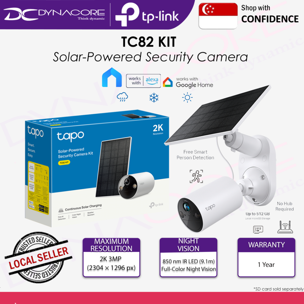 TP-LINK TC82 KIT SOLAR-POWERED SECURITY CAMERA (2Y) | Shopee Singapore