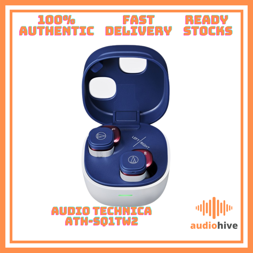 Audio Technica ATH-SQ1TW2 Wireless Bluetooth Earphones Shopee