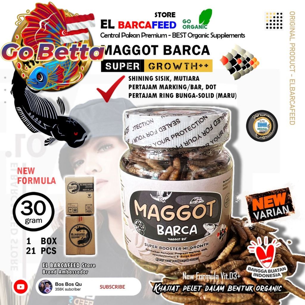 [SG Seller] MAGGOT BARCA – Dried BSF Maggot Grade A with Spirulina ...