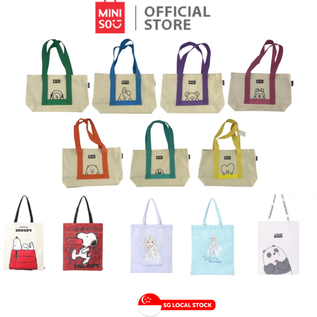 Tote bag miniso shopee sale