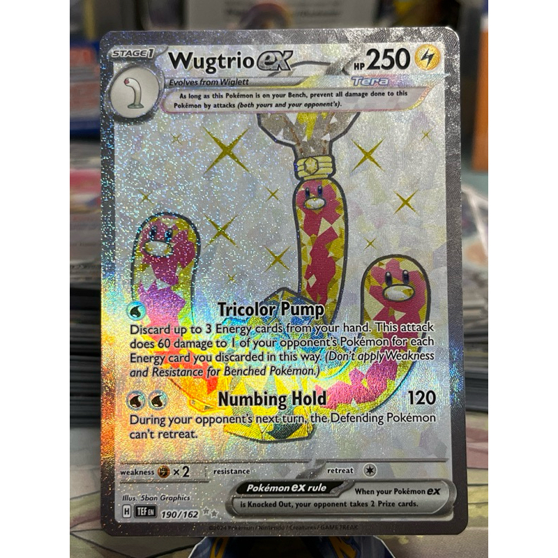 Wugtrio ex Full Art 190/162 Temporal Forces Pokemon Card | Shopee Singapore